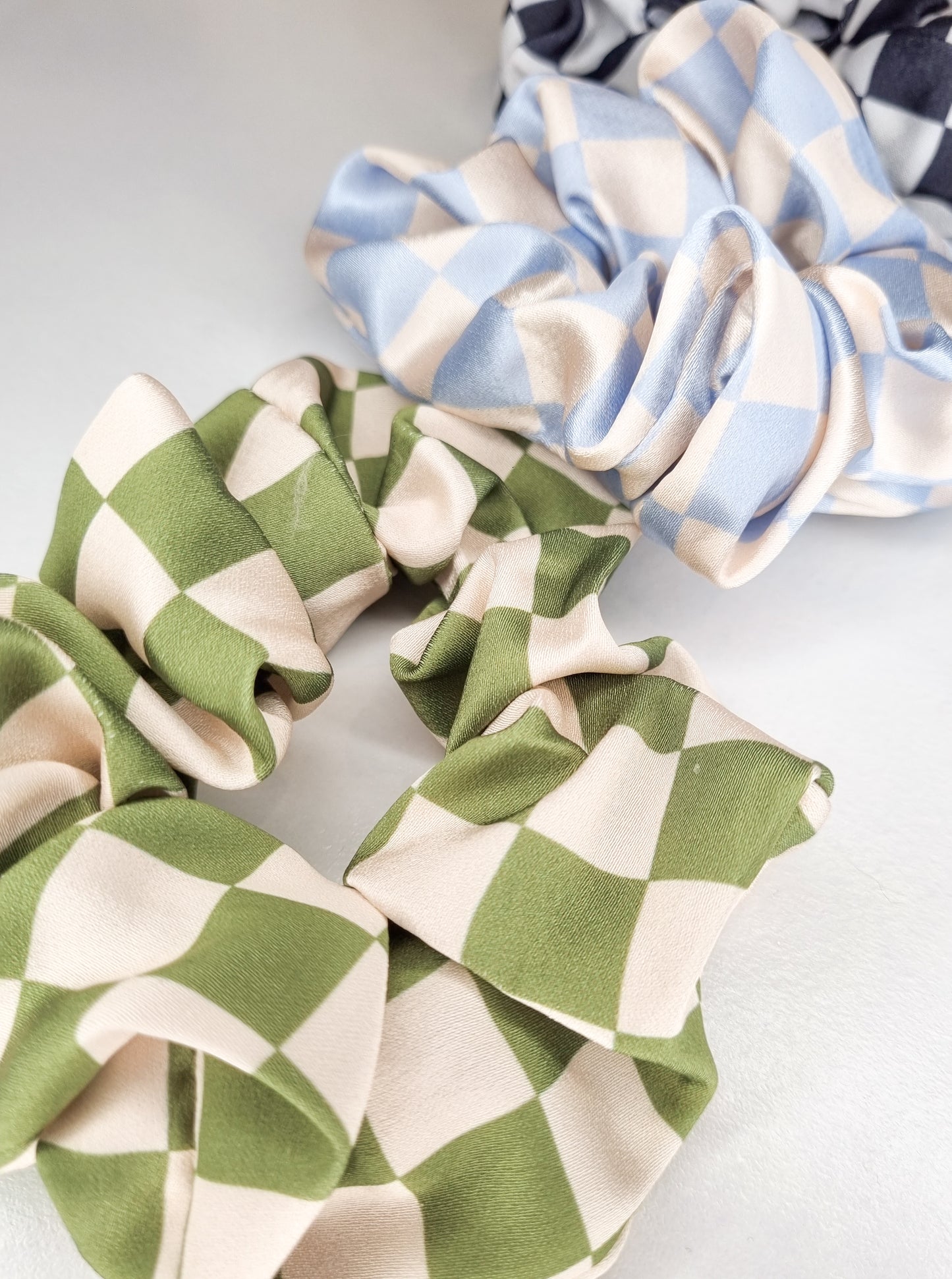 Checkerboard Scrunchie Set